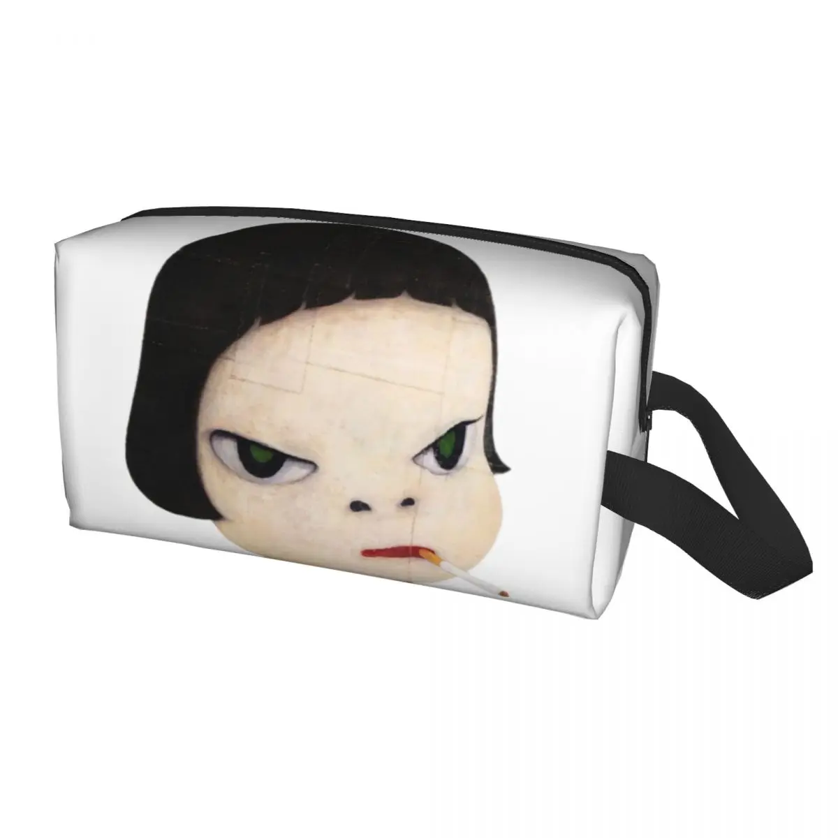 Fashion Japanese Cartoon Manga Yoshitomo Nara Travel Toiletry Bag Women Makeup Cosmetic Organizer Beauty Storage Dopp Kit - view 2