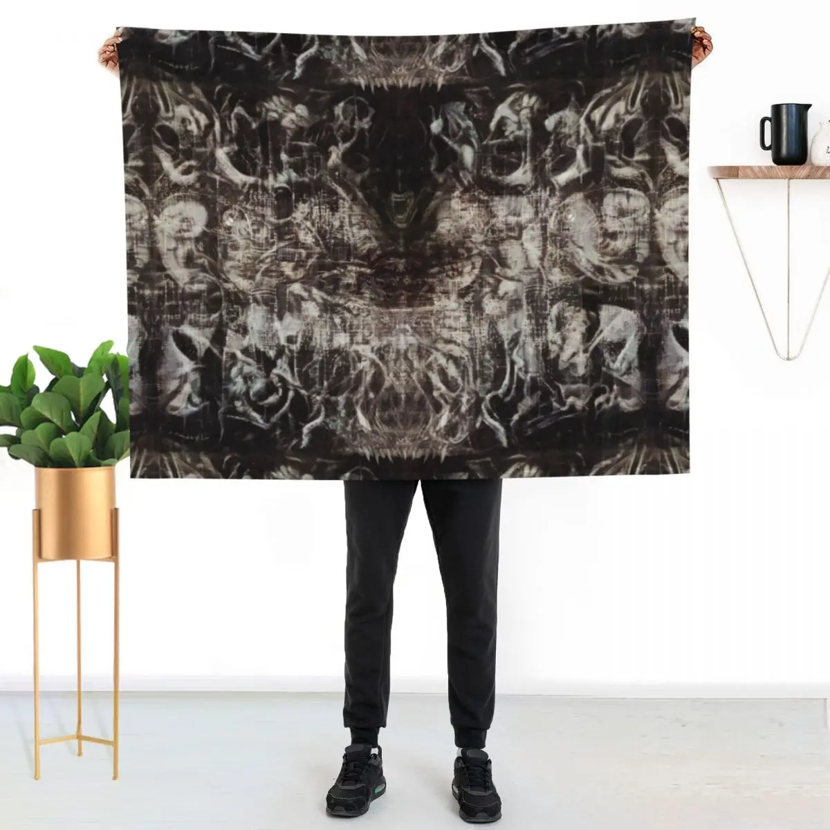 Giger Embryonic Regeneration Throw Blanket Thins blankets and throws Kid'S Luxury Thicken Hairys Blankets