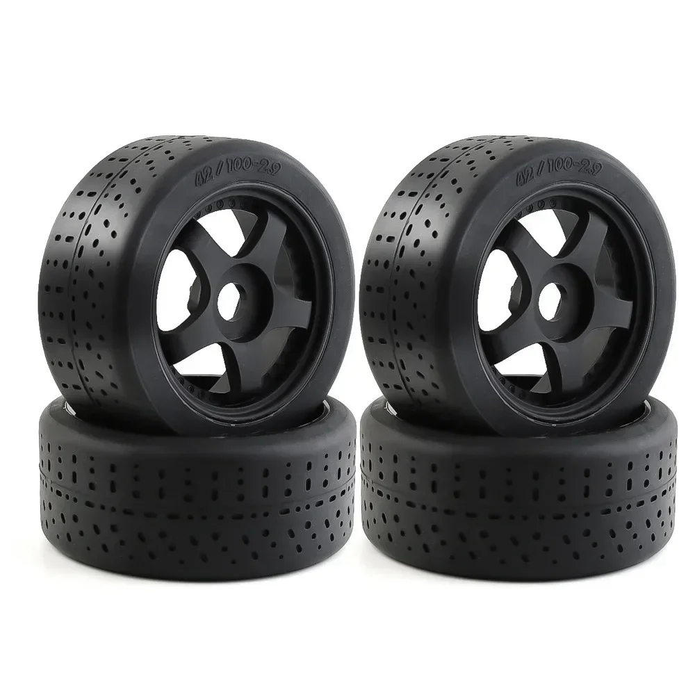 4Pcs 100X42mm 5-Spoke Tire Tyre 17Mm Wheel Hex For Arrma 1/7 Infraction Felony Limitless RC Car Upgrade Parts