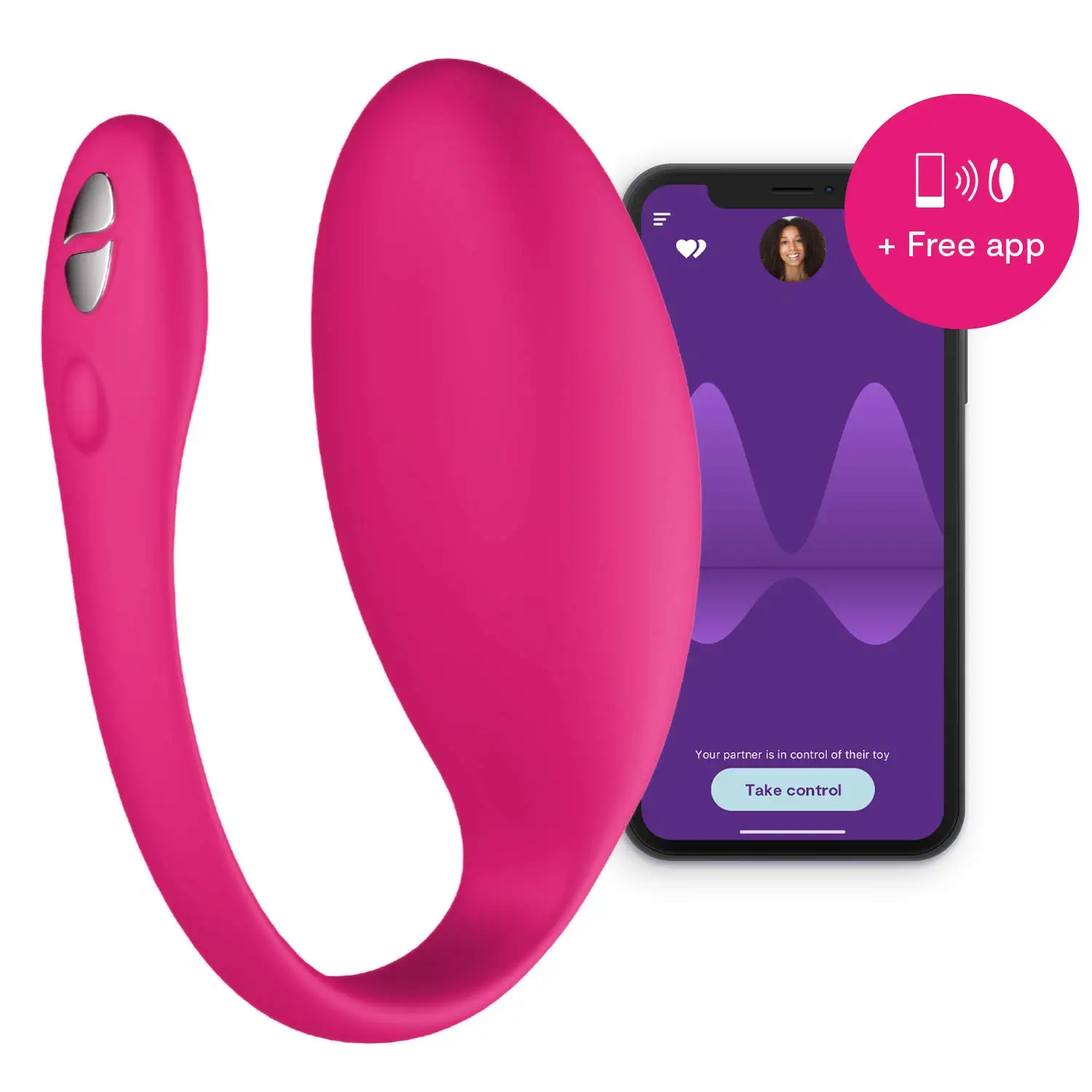 Wij-Vibe Jive Draagbare G-Spot En Clitorale Stimulator Slimme Speelgoedvibrator, Elektrisch Roze