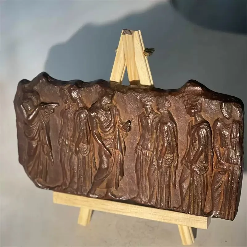 Reproduction of the Parthenon ancient Greek ‘Plaque of the Ergastines stone relief decorative ornament