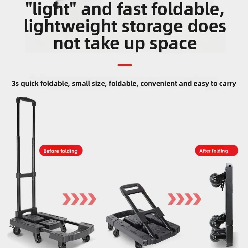 

Minimalist trolley folding trolley cart household truck