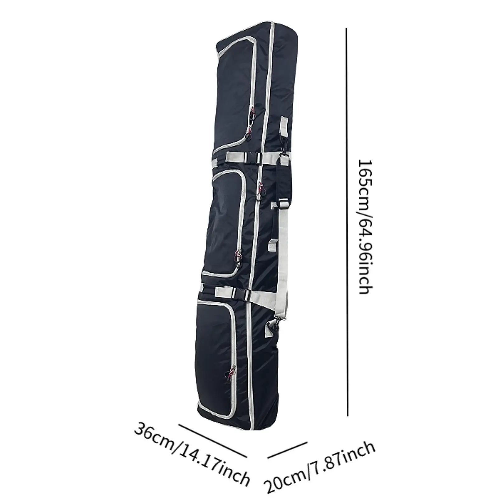 Ski Bag Wheeled for Adults with Handle Transport Snowboard Sleeve for Skiing