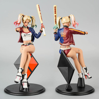 14cm Anime Detective Comics Joker Harley Quinn Action Figure Suicide Squad Joker Harleen Quinzel Supervillain Model Gift Toy