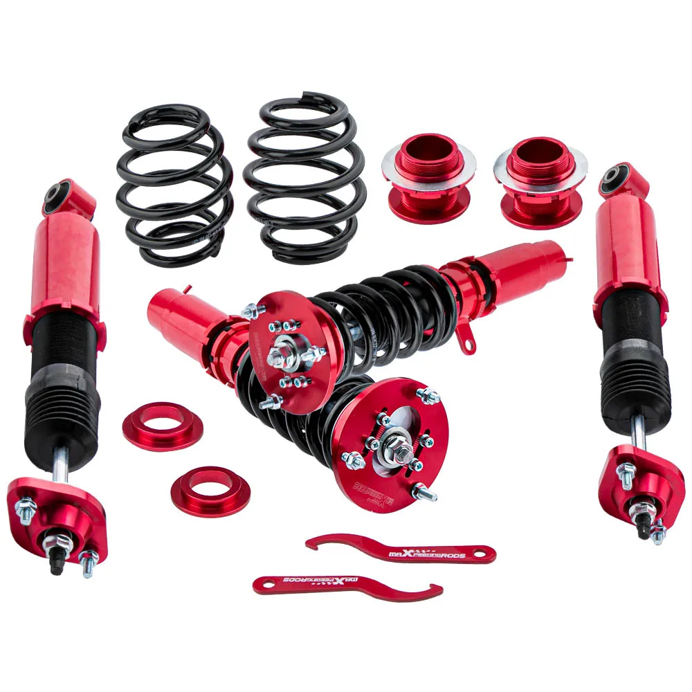 Coilovers Shock & Springs Set For BMW E46 3-Series 330i 98-05 Lowering Kit 316i 318d 320d 323i 325i 328i  Top Mount Front Rear