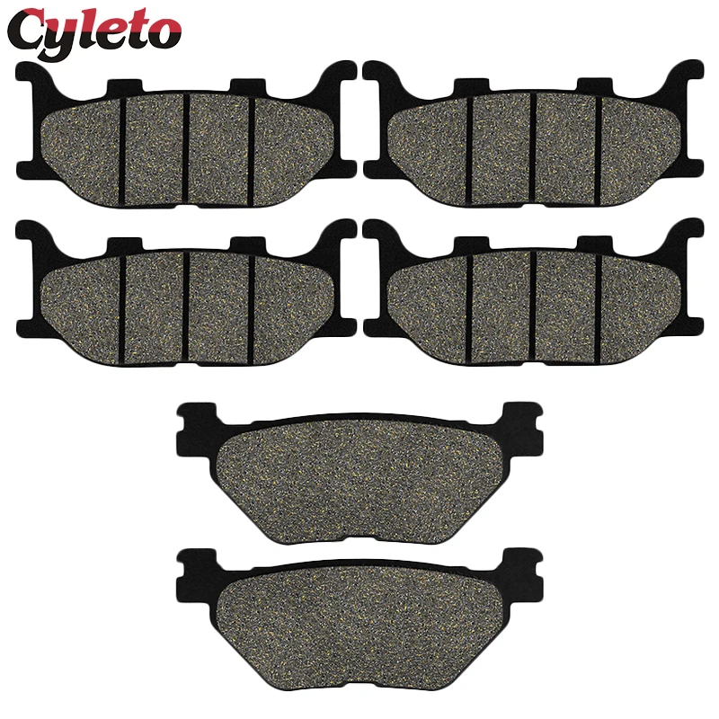 Cyleto Motorcycle Front or Rear Brake Pads for Yamaha XVS1300 Tourer XVS 1300 Vstar Deluxe XVS1300A Midnight Star 2007-2016