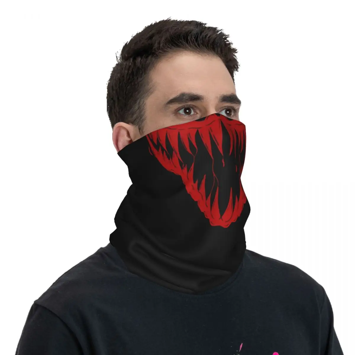 Couvre-cou bandana imprimé pour adultes, cagoule unisexe, masque facial de motocross, carnage, marvel, hiver, nous sommes