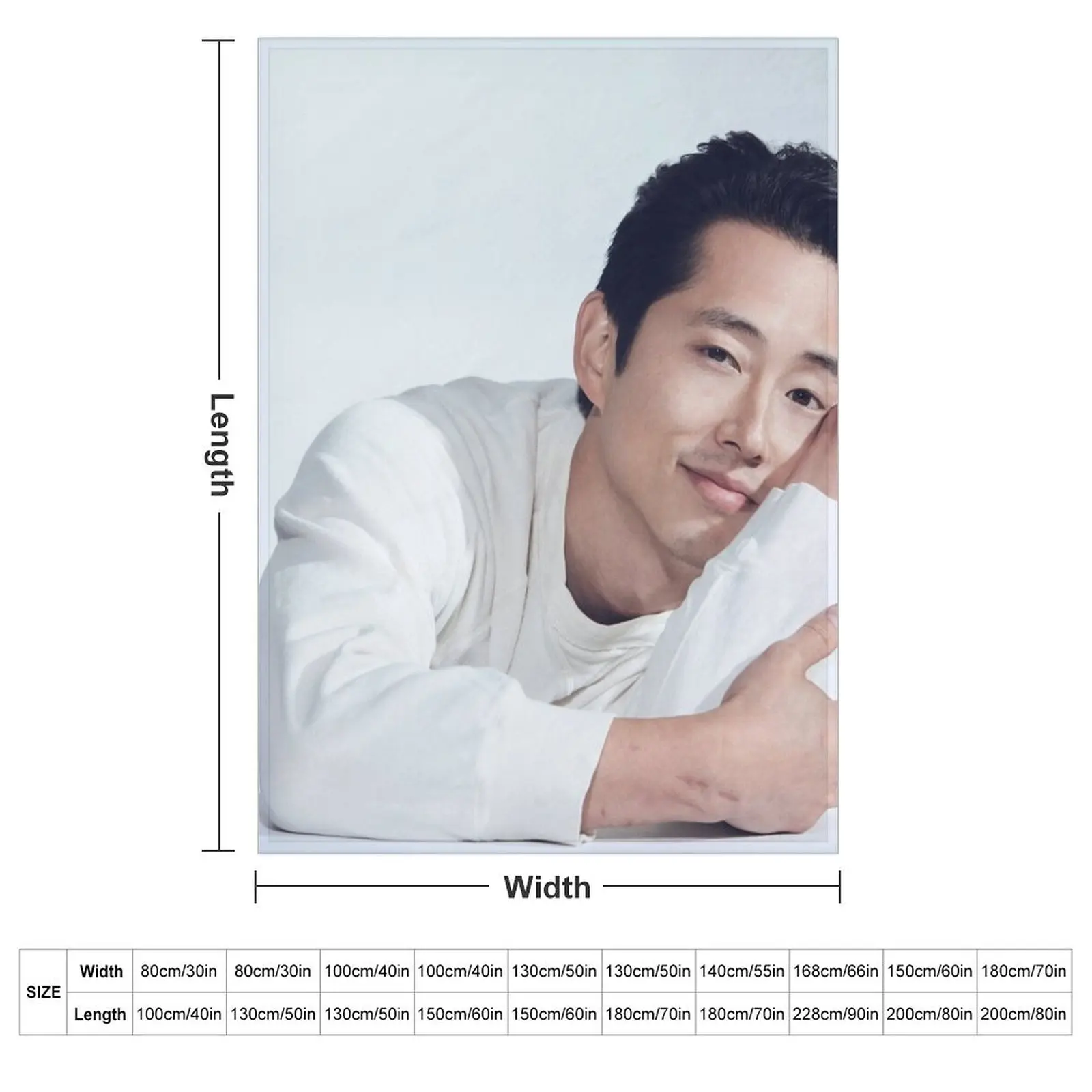 Steven Yeun Throw Blanket Retros Furry Flannel Baby Kid'S Warm Blankets
