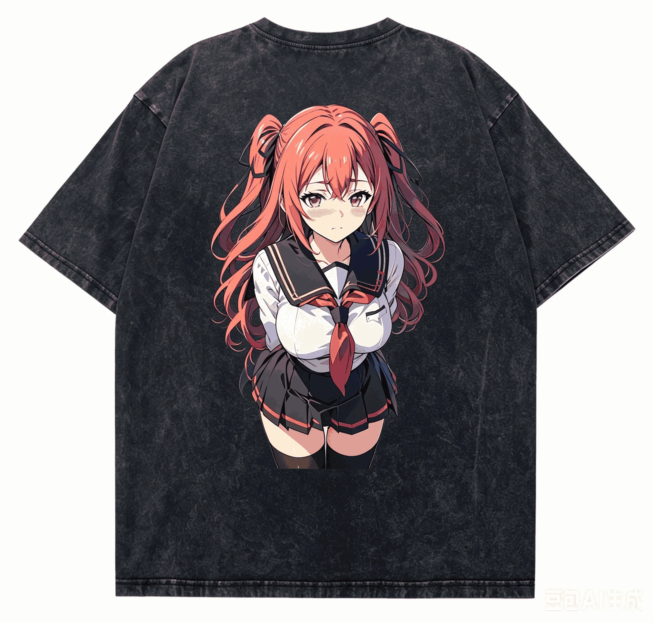 The Testament of Sister New Devil Washed T-shirt 2026 New Model personality Clothes shirt Year round clothing Retro Fashion soft