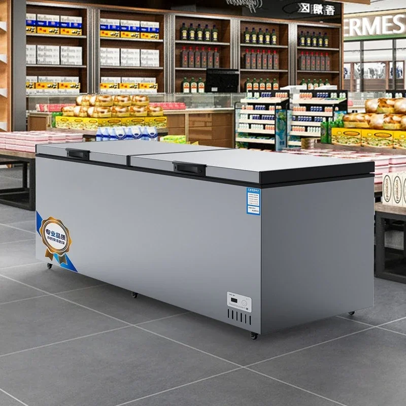 Supermarket freezer, supermarket convenience store household horizontal freezer