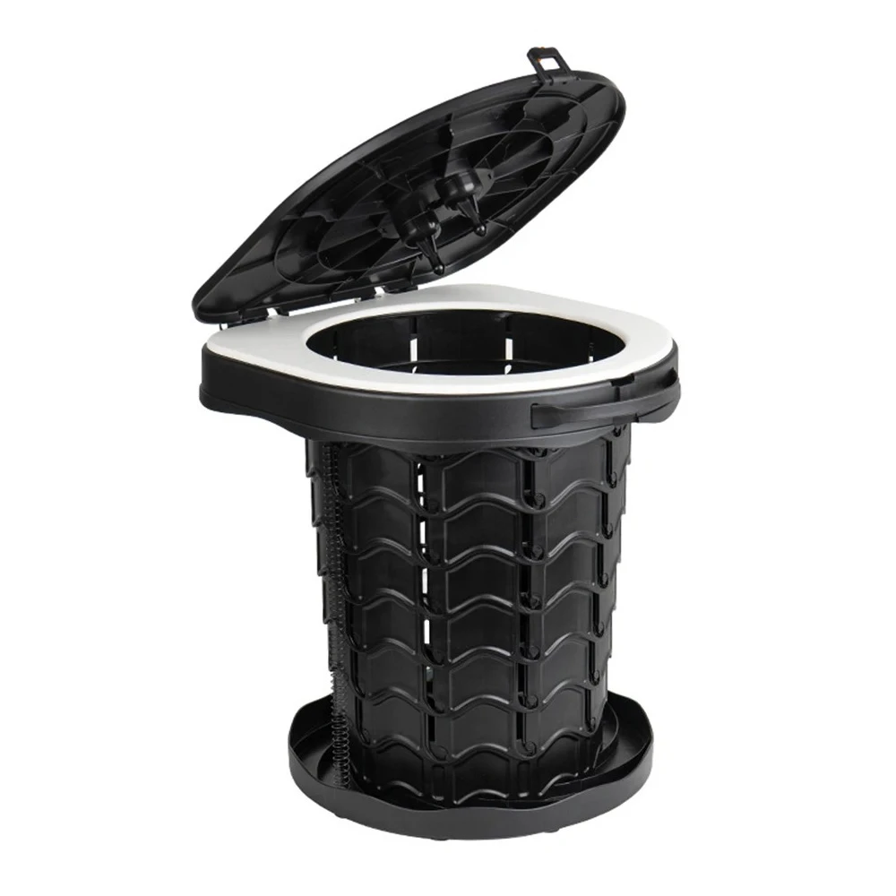 Outdoor Washable Mobile Camping Toilet Portable Folding Emergency Toilet Stool