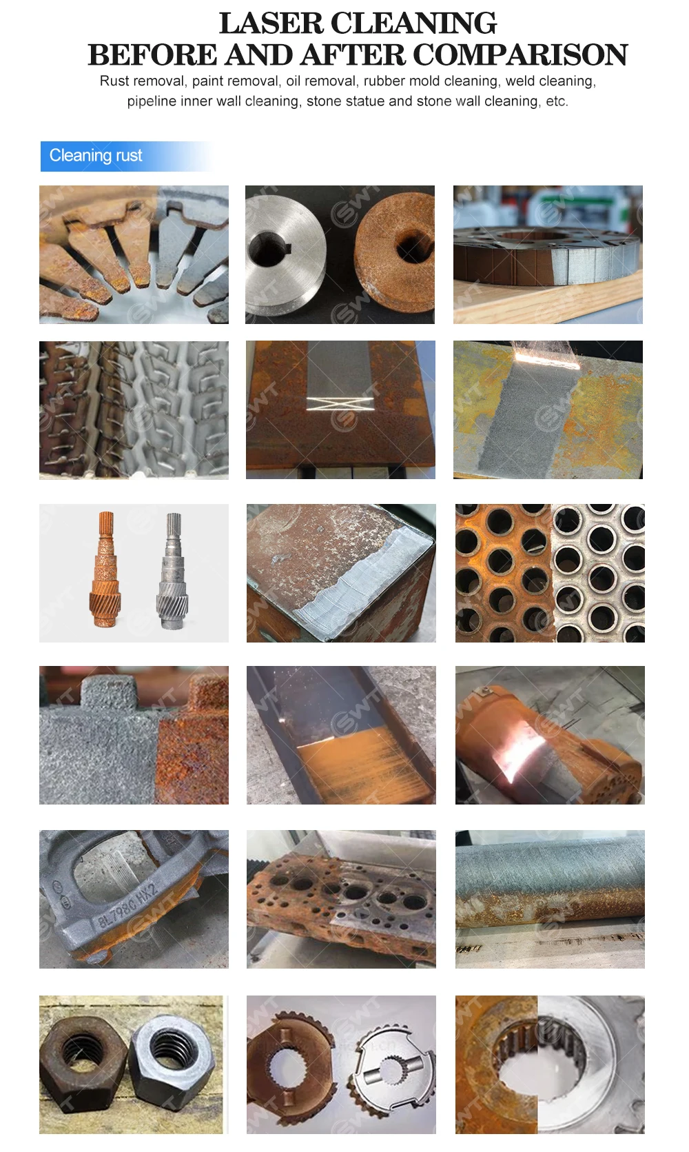 Sabbiatura laser/macchina per la pulizia laser 2KW 3KW