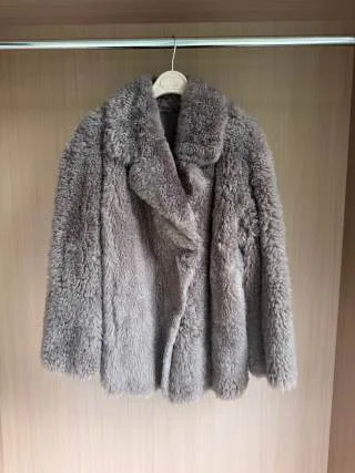 

2025 Women's Clothing High-quality fluffy cashmere warm coat 1103