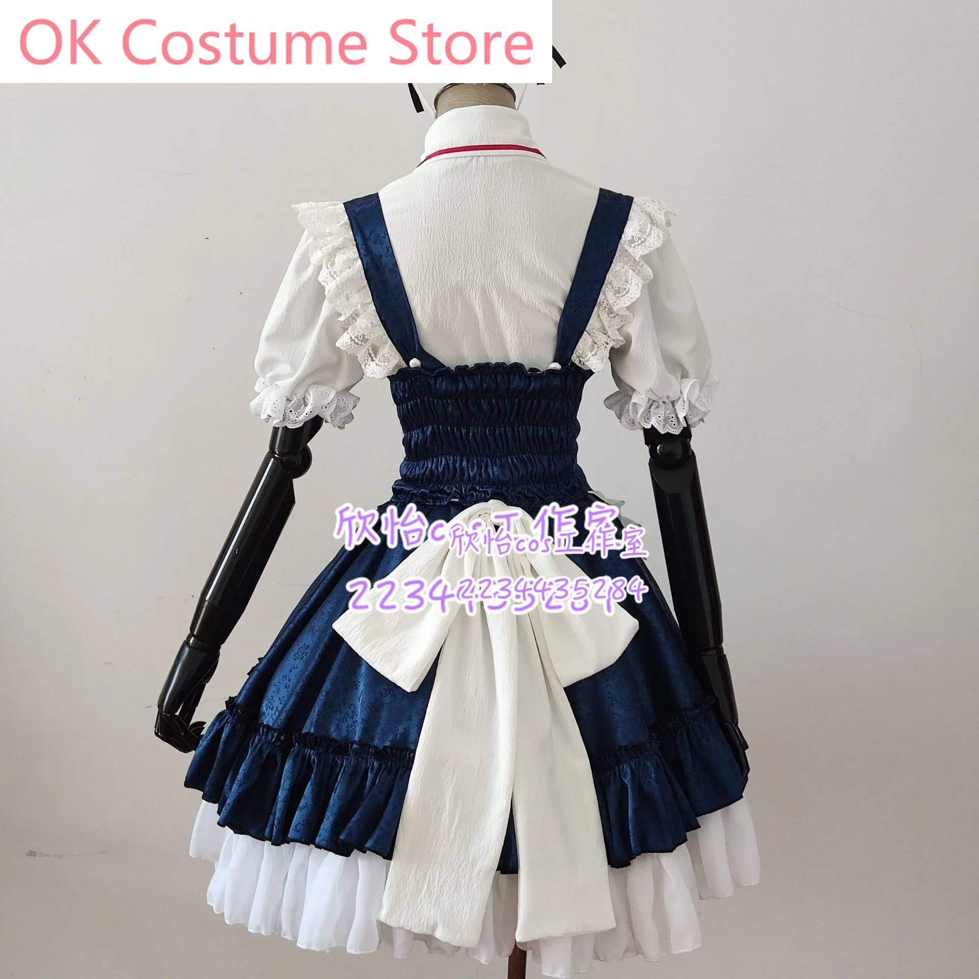 Touhou Project Izayoi Sakuya Maid Outfit Dress Cosplay Costume Cos Game Anime Party Uniform Hallowen Play Role Clothes Clothing