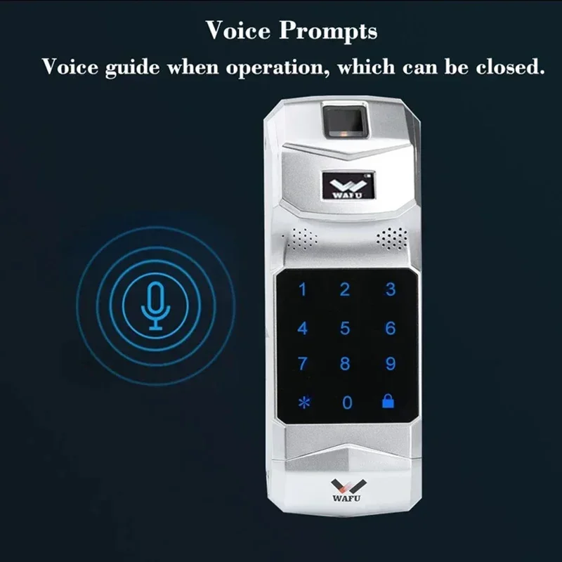 WAFU 011A 019 010 Fingerprint Pad Password Pad adapter Smart lock Fingerpinte voice Prompts Adapter Smart lock keyless access