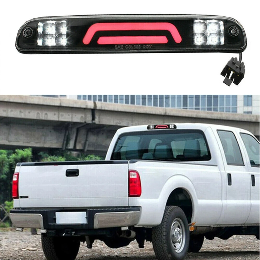 

LED Car 3rd Third Brake Light Backup Signal Light Smoke Reversing Cargo Stop Rear Lamp For Ford F250 F350 Super Duty 1999-2016