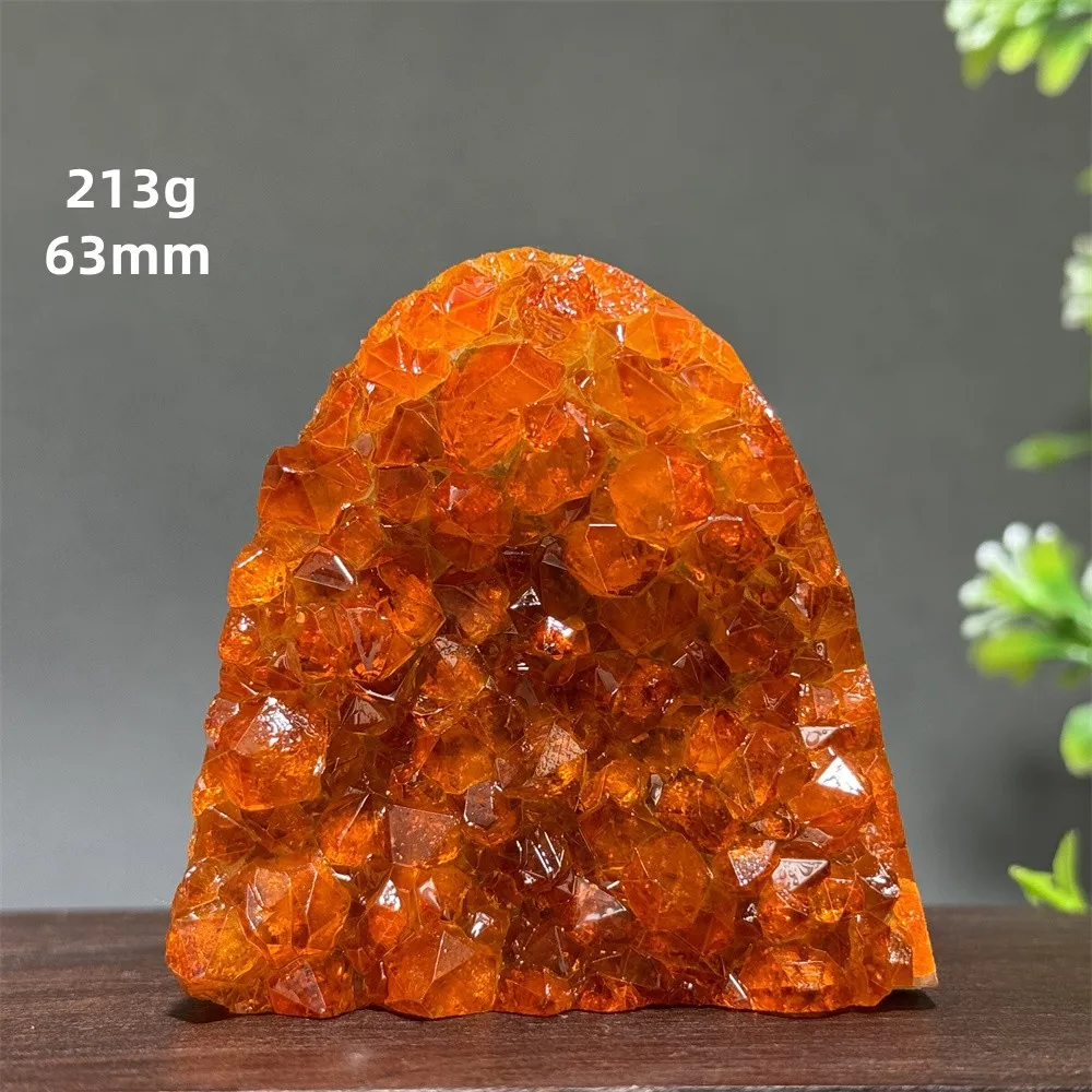 Brazil\'s High-Quality Citrine  Cave Mineral Specimen Home Office Wealth Decoration Gift Reiki Therapy Spiritual Meditation