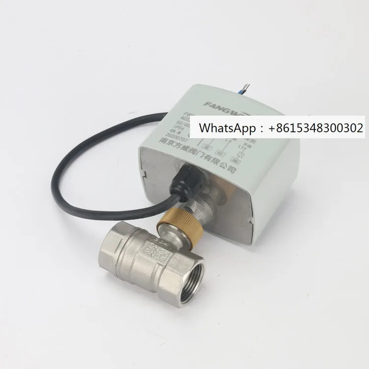 Micro stainless steel electric ball valve AC220V electric two-way valve 12V solenoid valve electric valve switch water valve