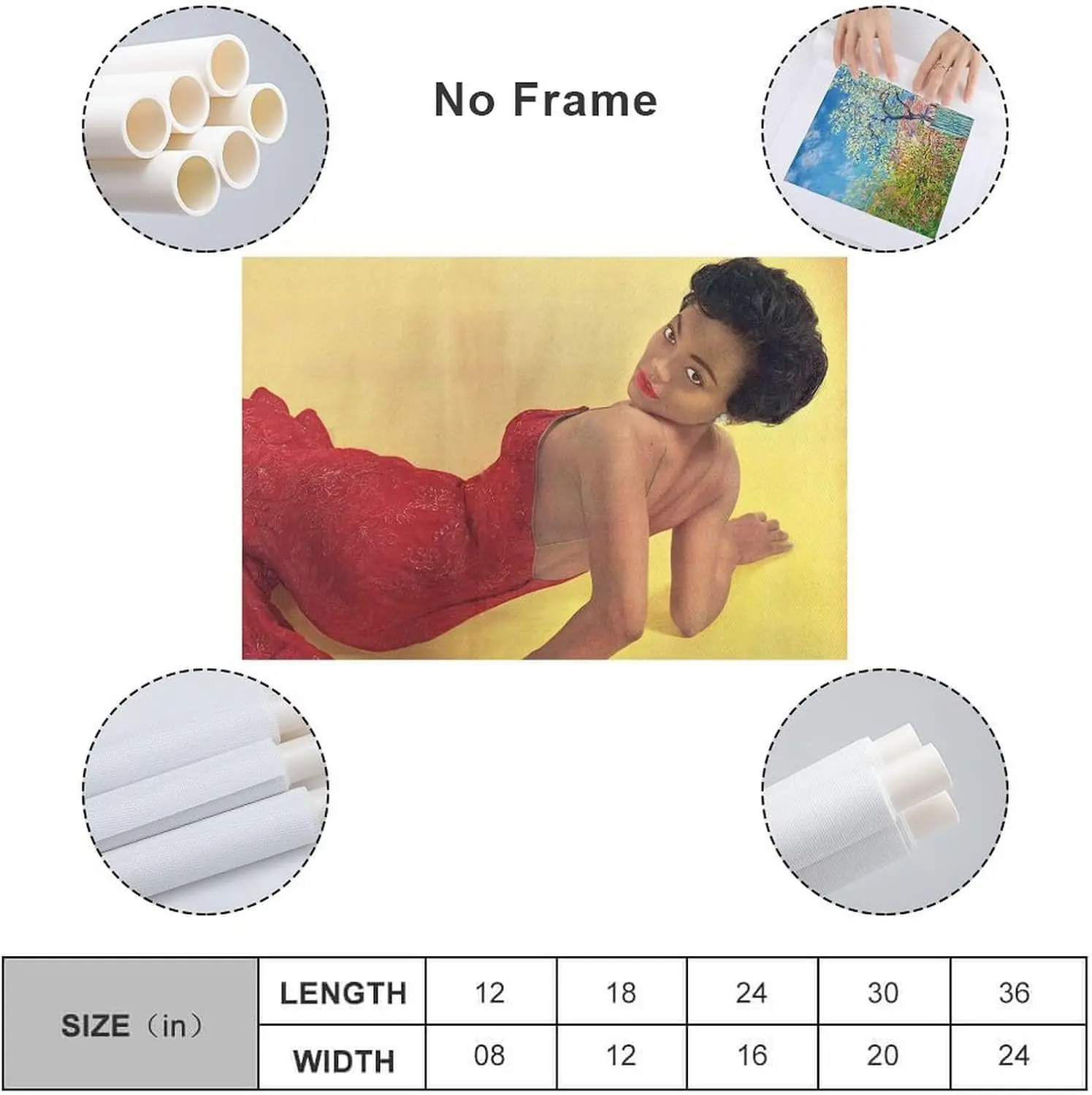 Eartha Kitt صورة أبيض وأسود خمر طباعة ملصق (26) الملصقات جدار الفن اللوحة قماش غرفة المعيشة يطبع Bedr