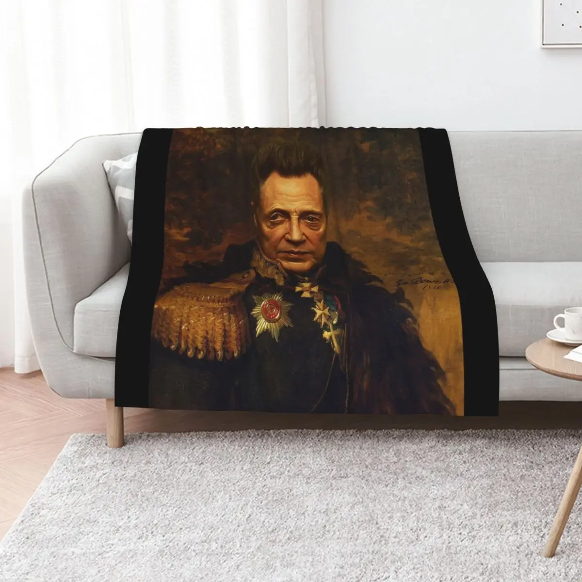 

Christopher Walken - replaceface Throw Blanket Loose Personalized Gift Vintage Giant Sofa Blankets