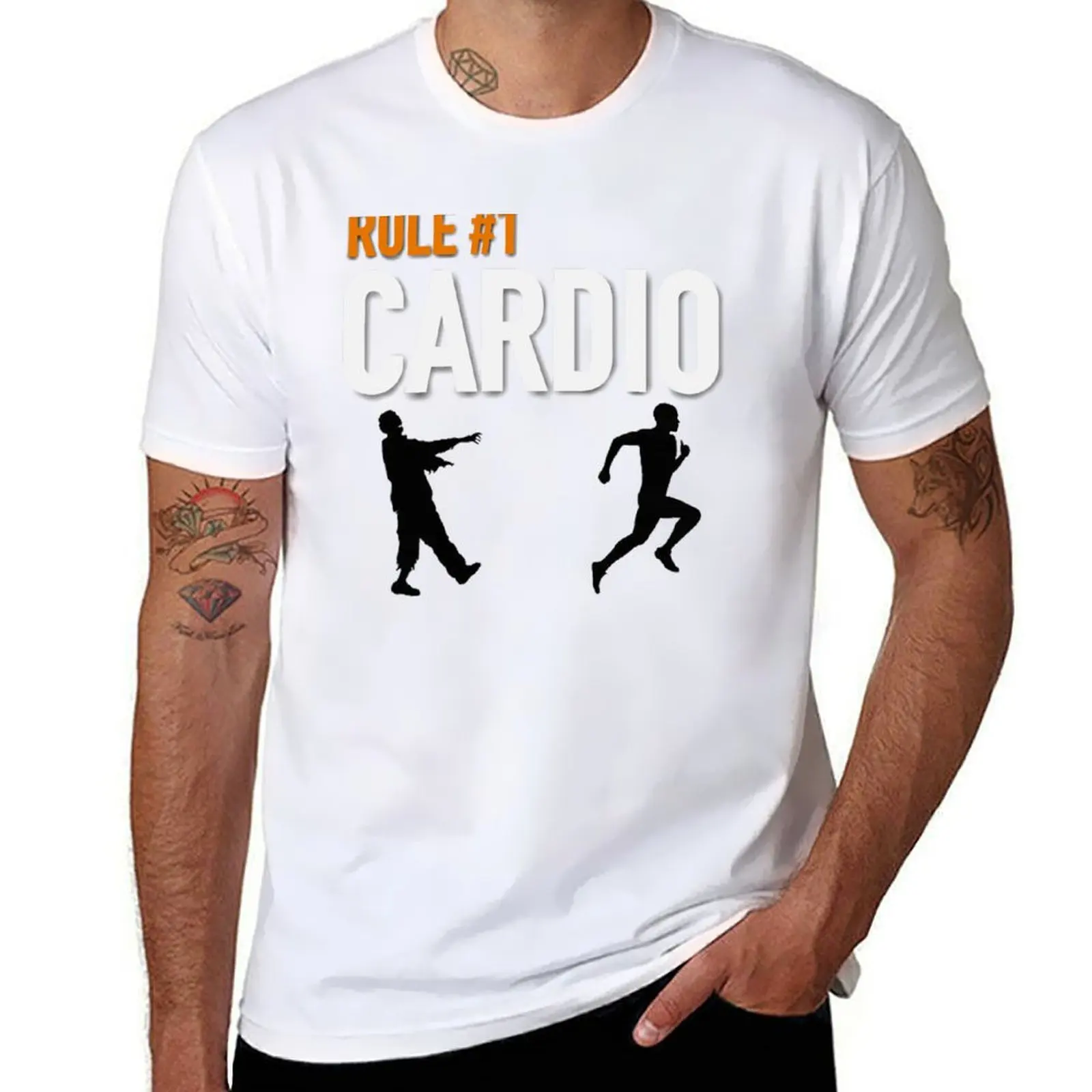 

RULE #1 CARDIO T-Shirt cotton t shirts high quality t shirts for man cotton funny T-Shirt