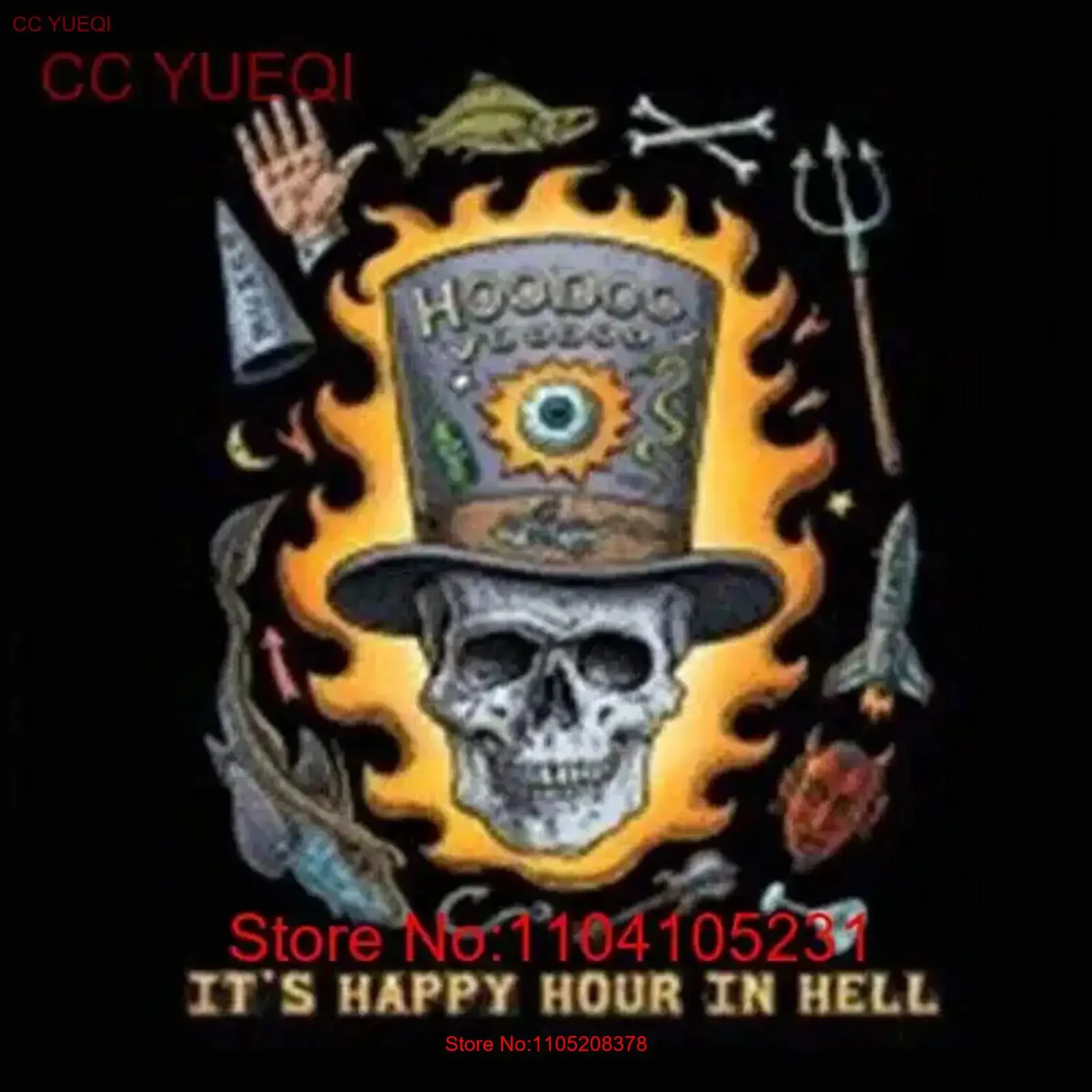 Ray Troll Its Happy Hour in Hell Skull Hoodoo NEW adult t shirt XX L M S tee vintage Washed fashion graphic homme Slightly