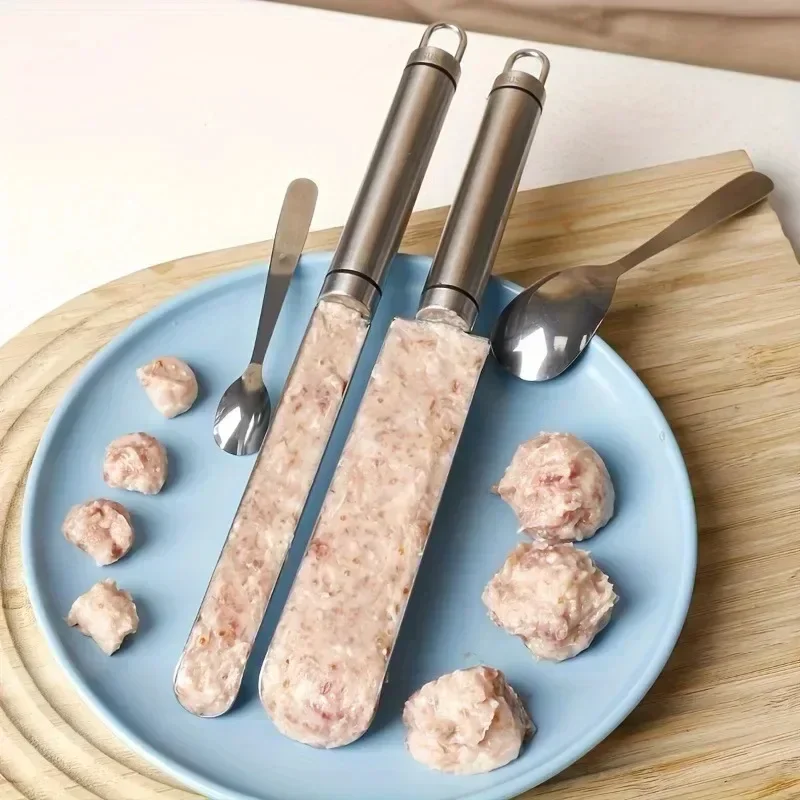 Meat Ball Maker Tool Stainless Steel Meatball Maker Handmade DIY Meatball Molds Kitchen Tools 304 Stainless Steel Meatball Scoop