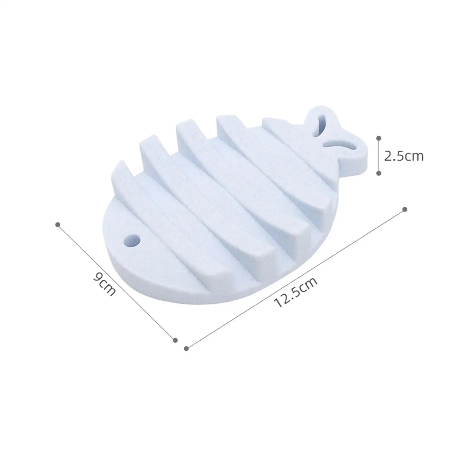 Resin Cartoon Fish Drain Soap Dish Drying Rack Countertop Travel Shower Sponge Container Bathroom Kitchen Accessories