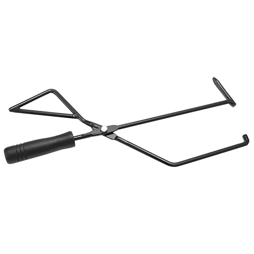 

Charcoal Tong Durable Metal Barbecue Tong Long Handle Heat Resistant Outdoor Fire Pit Tool Fireplace Accessories