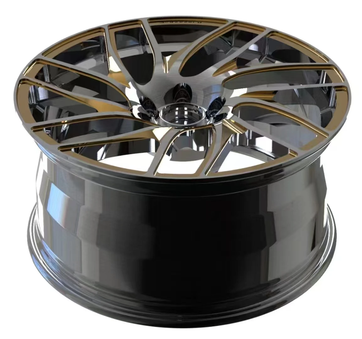 Custom Forged Wheel Set 3 Piece Aluminum Alloy Automotive Rim 18-22 Inch with 5*120 & 5*112 PCD Multi-Design Spokes Used