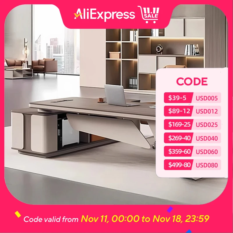 

Luxury Minimalist Computer Desks Organizer Conference Gaming Office Table L Shape Desktop Escritorio Oficina Office Furniture
