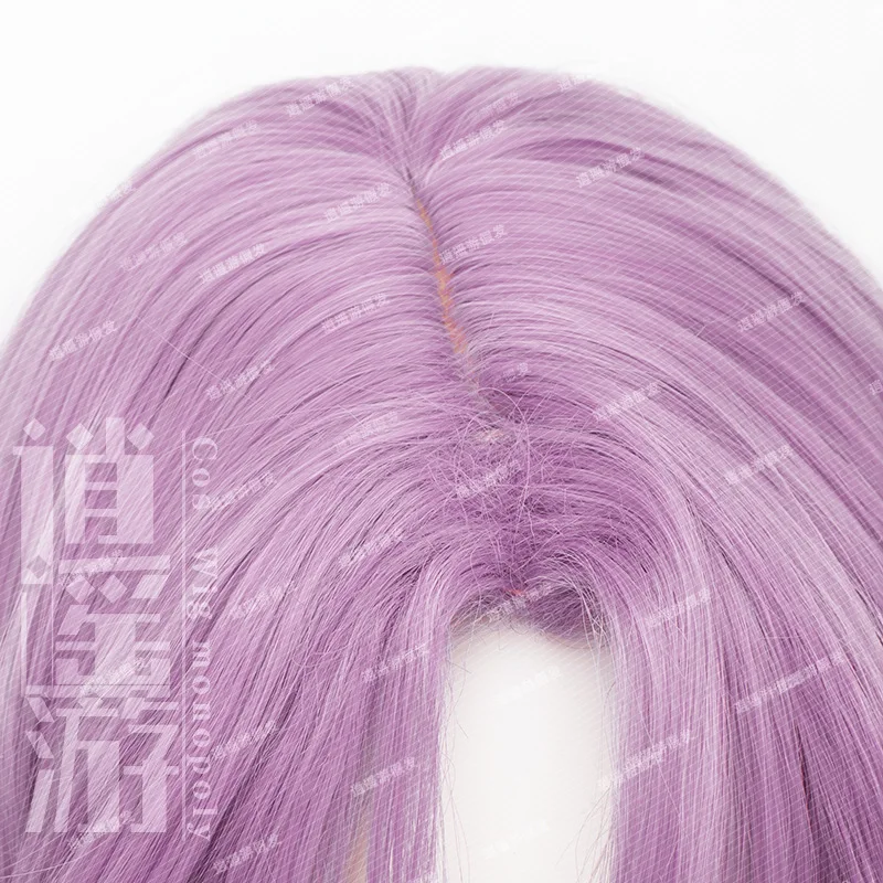 Jogo Honkai-Star Rail Jade Cosplay Peruca, Cabelo Sintético Resistente ao Calor, Gradiente Roxo, Festa do Dia das Bruxas, Perucas e Boné COS, 75-80cm