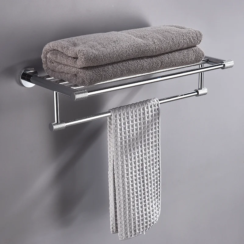 Stainless Steel Chrome Knurl  Towel Rack Toilet Paper Holder Liquid Soap Holder Towel Bar Toilet Accessories Bathroom Set