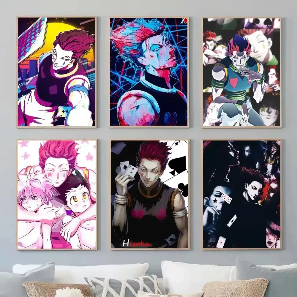 1pc Hunter X Hunter Hisoka Poster Paper Print Home Living Room Bedroom Entrance Bar Restaurant Cafe Art Painting Decoration