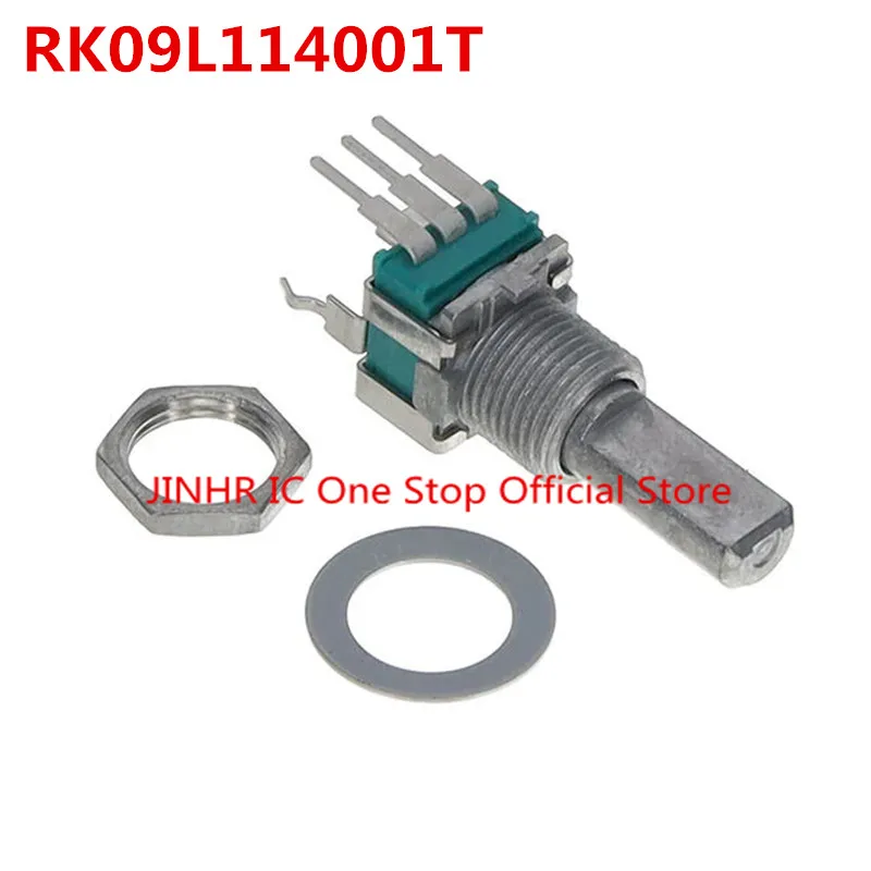 

Новый, 2 шт. RK09L114001T, 10 кОм ±20%, длина 20 мм, поворотный потенциометр