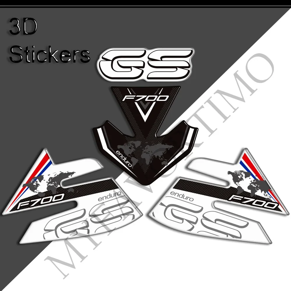 Untuk BMW F700GS F700 F 700 GS stiker kaca depan sepeda motor stiker pelindung bahan bakar Gas Kit minyak pegangan bantalan tangki lutut