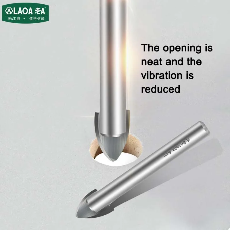 LAOA alloy triangle drill bit ceramic tile drill bit glass drill bit ceramic drill hole drilling hole opening