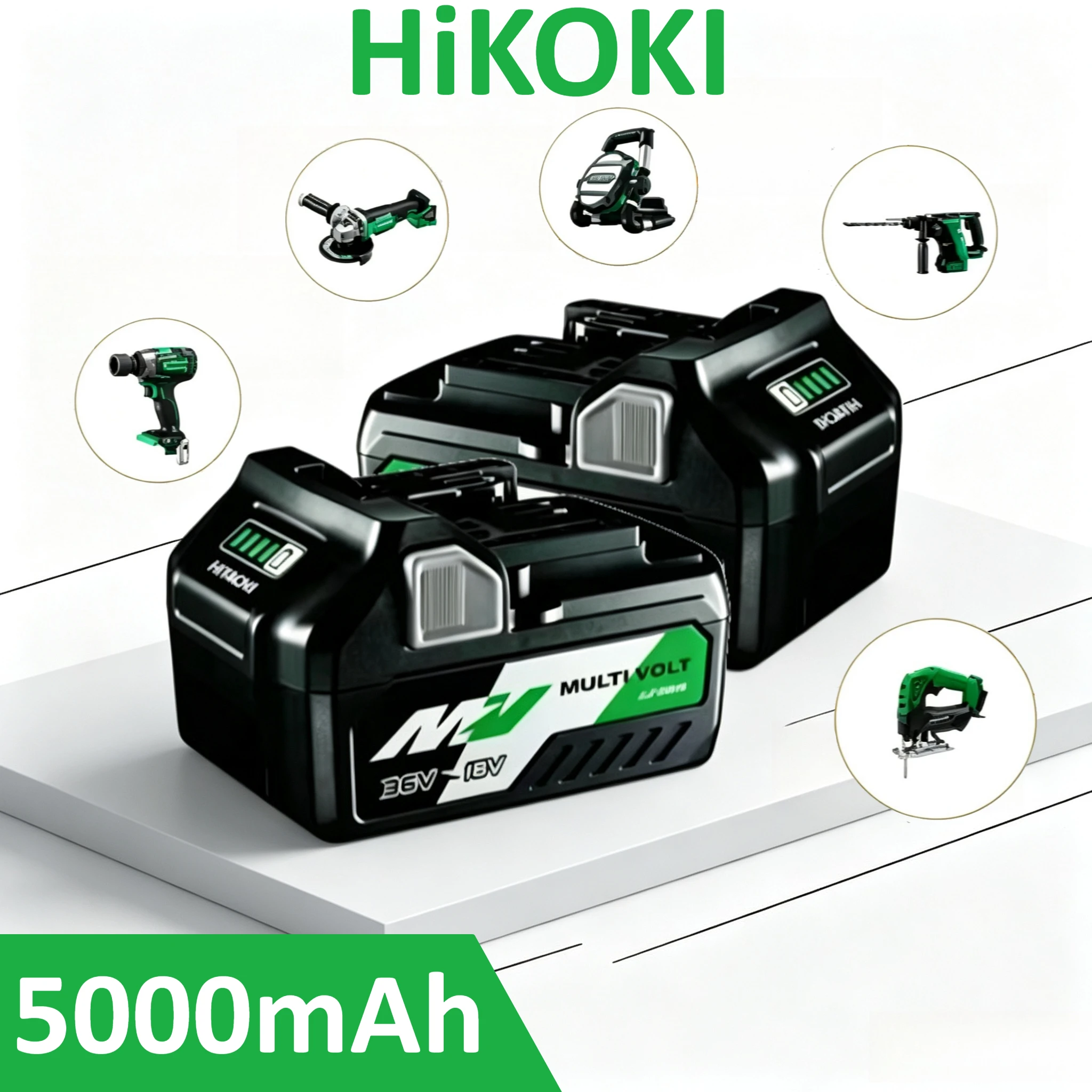 18V/36V HiKOKI MultiVolt lithium battery,Visible LED power indicator,supplies steady current for masonry grinding projects
