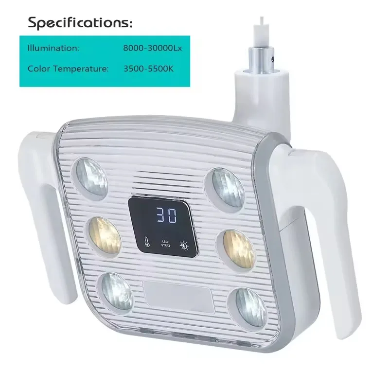 

2024 Dental shadowless chair high power surgical light LED implant lamp For Dentist Chair Unit Operating Lights