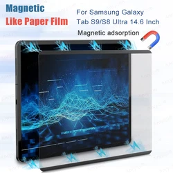 Paper Magnetic Like Screen Protector For Samsung Galaxy Tab S10/S9 Ultra 14.6 Inch S8 Ultra Tablet Detachable Screen Film