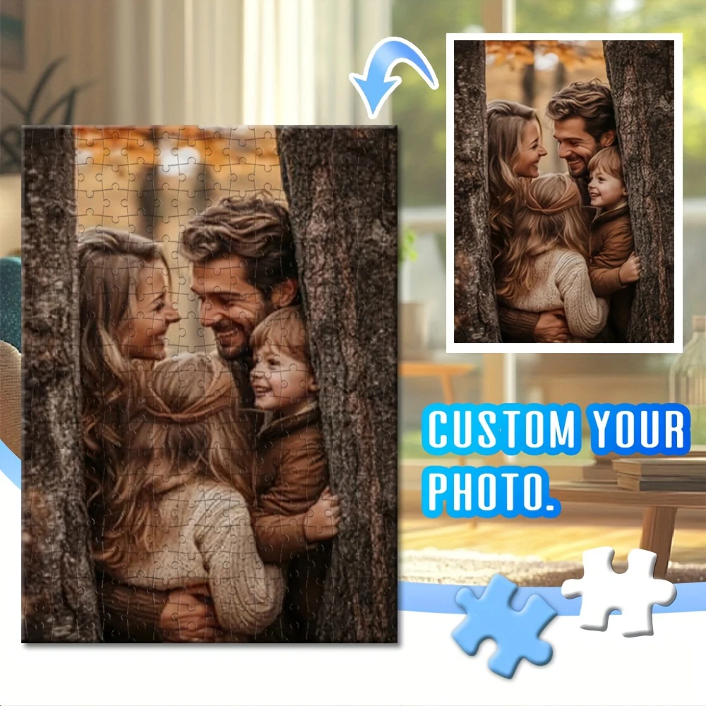 35/300/500/1000pcs cool couple Custom Photo Jigsaw puzzle Custom DIY Personalised Photo Puzzles Custom Puzzles in Photos