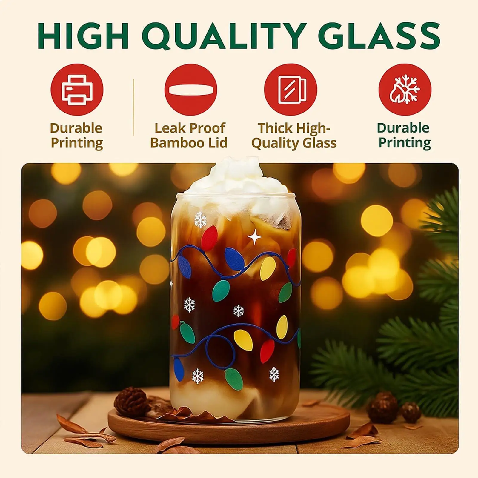 

Color Changing Christmas Cup With Lid Straw Christmas Party Christmas Halloween Cold Bucket Party Beverage Cup