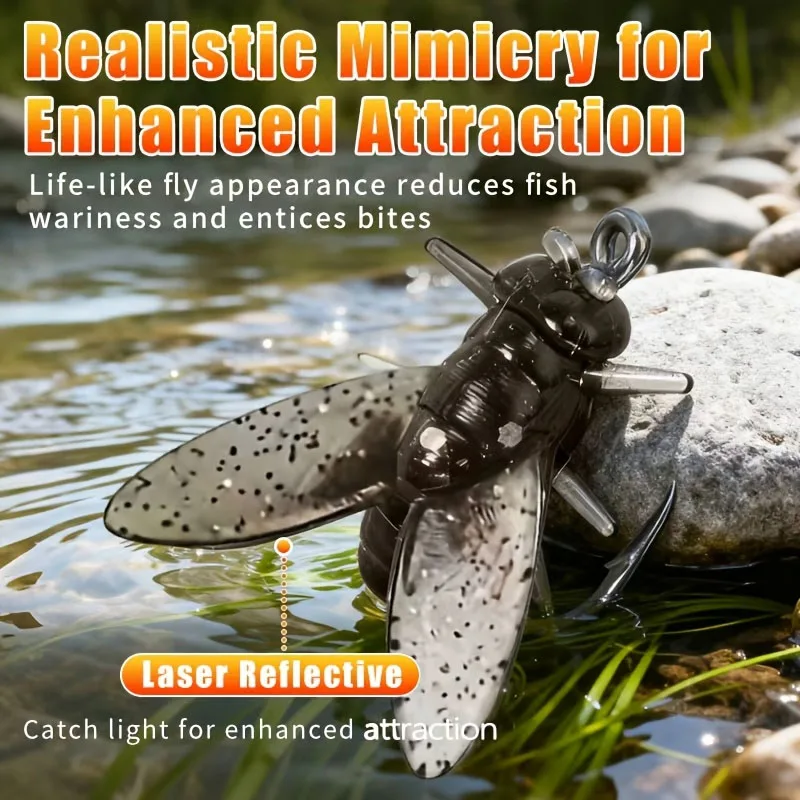 طعم صيد مرن على طراز TPR | 3 مقاسات، 3 موديلات | قابلة لإعادة الاستخدام، مقاومة للعض ومقاومة للسحب للغاية #4