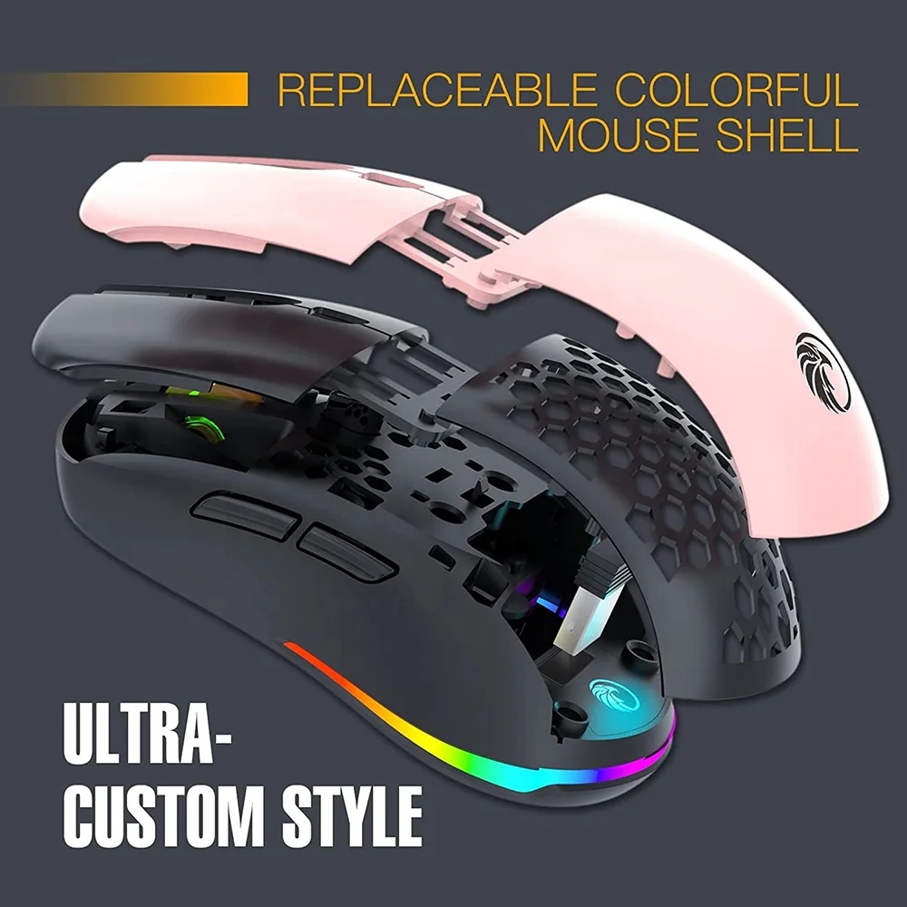 Spot Waren Ultra Custom 2,4 dpi USB Typ-C-Kabel wiederauf ladbare RGB optische GHz Blue teeth drahtlose leichte Gaming-Maus