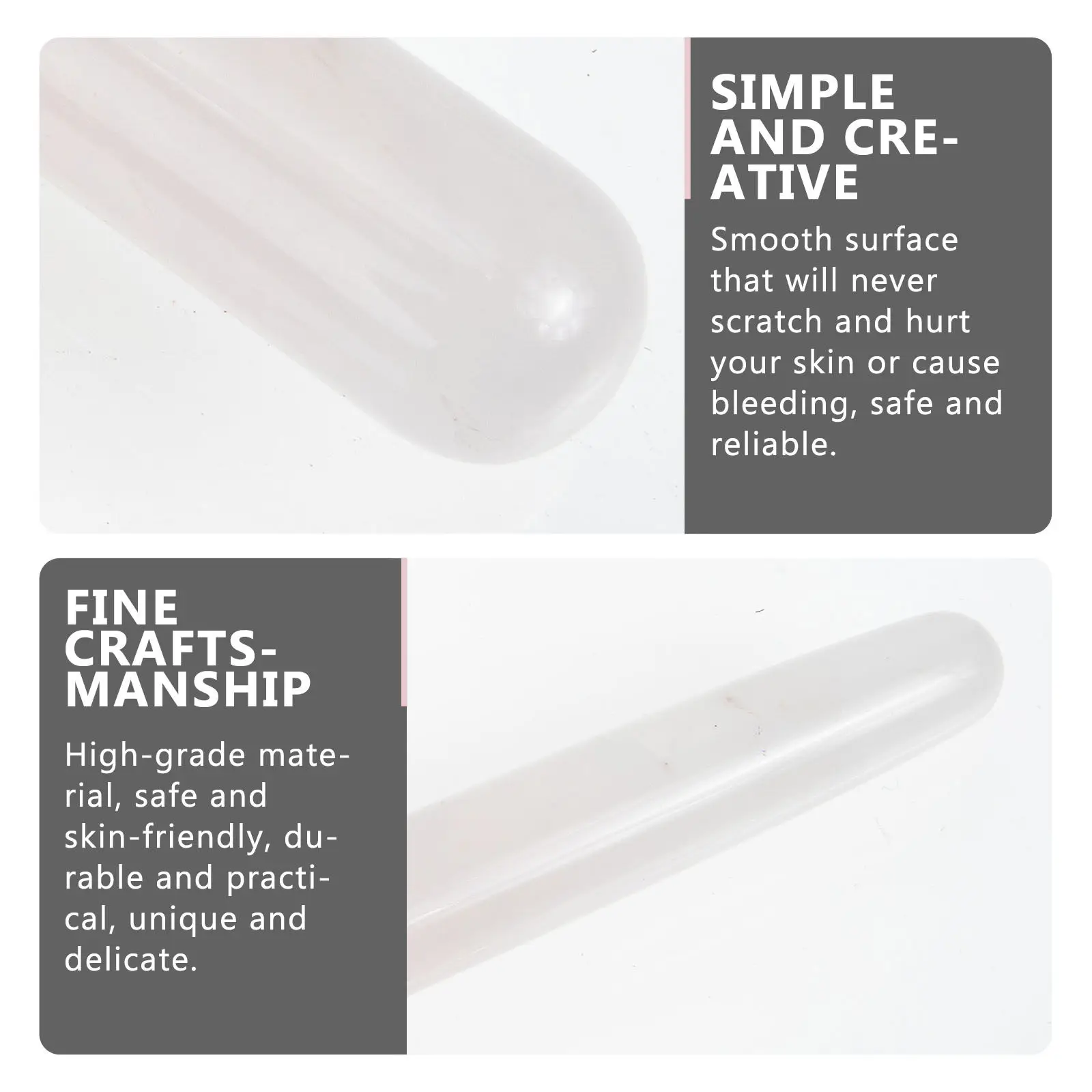 

Massage Stick High-Grade Jade Material Smooth Skin-Friendly Portable Acupressure Tool For Face Body Home Salon