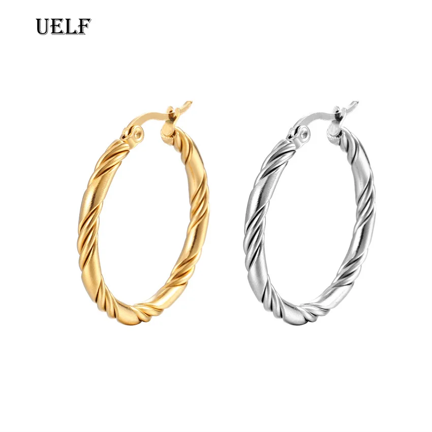 Silver Color Simple Creative Smooth Surface With Irregular Contorted Earrings Women Trendy Temperament Jewelry Accessories