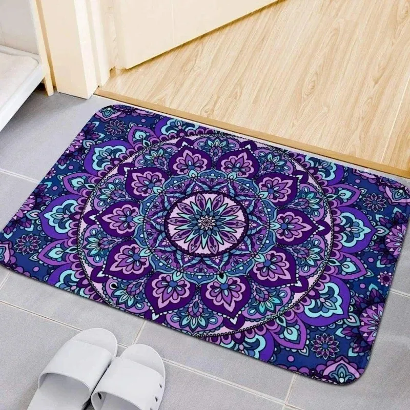 VIKAMA Alfombra mágica con diseño de alfombra, antideslizante, lavable, para entrada, con temática de Aladdin, para uso en interiores