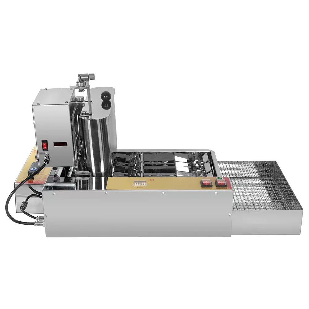 

Donut Hole Maker Commercial Food Large Automated Mini Small Flower Donut Cake Maker Cutter Frying Machine for Sale