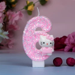 3D Cute Cat Candle Birthday Cake Decorative Creative Cartoon Girls Kitty Cat Celebration Party Atmosphere Decor Birthday Supply