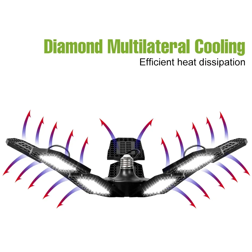 400 واط LED مصباح المرآب E27 ورشة عمل مصباح 100-277 فولت سطوع عالية مستودع ضوء السقف الطابق السفلي مصنع وقوف السيارات الإضاءة